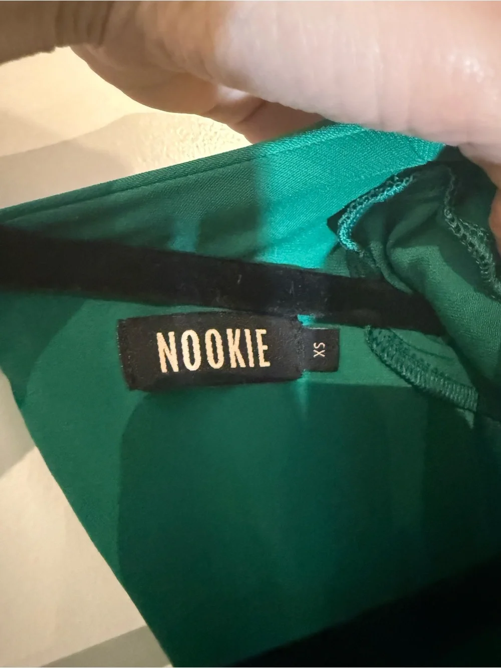Nookie Emerald Cutout Long-Sleeve Maxi Dress